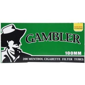 Gambler Menthol 1oomm Cigarette Tubes