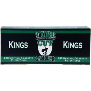 Gambler tubes 200 ct. TUBE CUT Menthol King