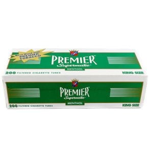 Premier tubes 200 ct. Menthol King