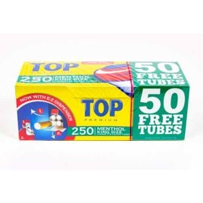 Top Tubes 250 ct Menthol King