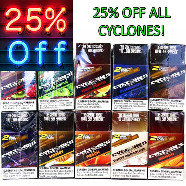 25% off all Cyclones